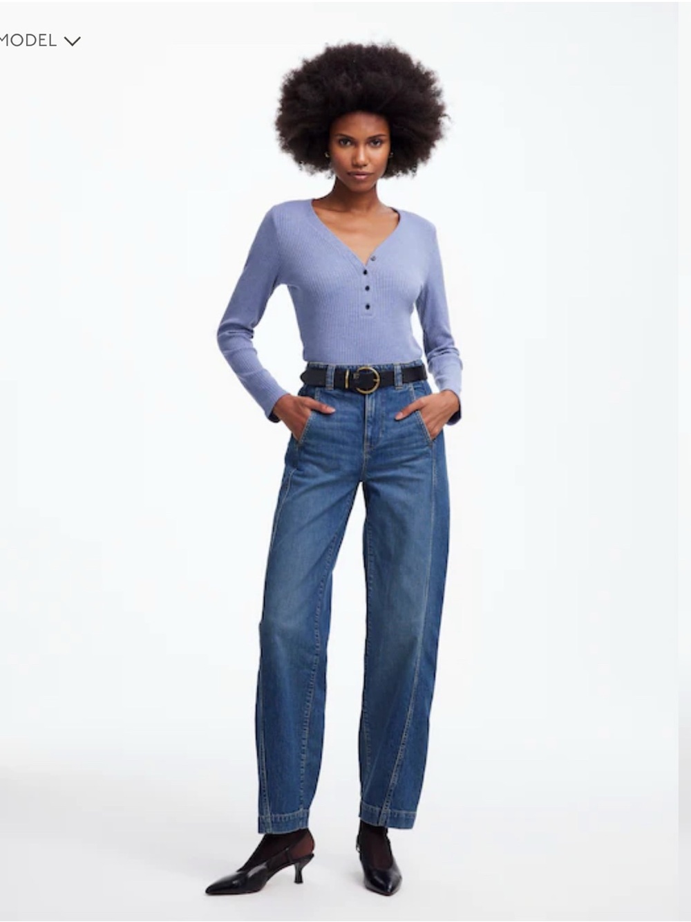 Madewell Tapered Denim Trousers